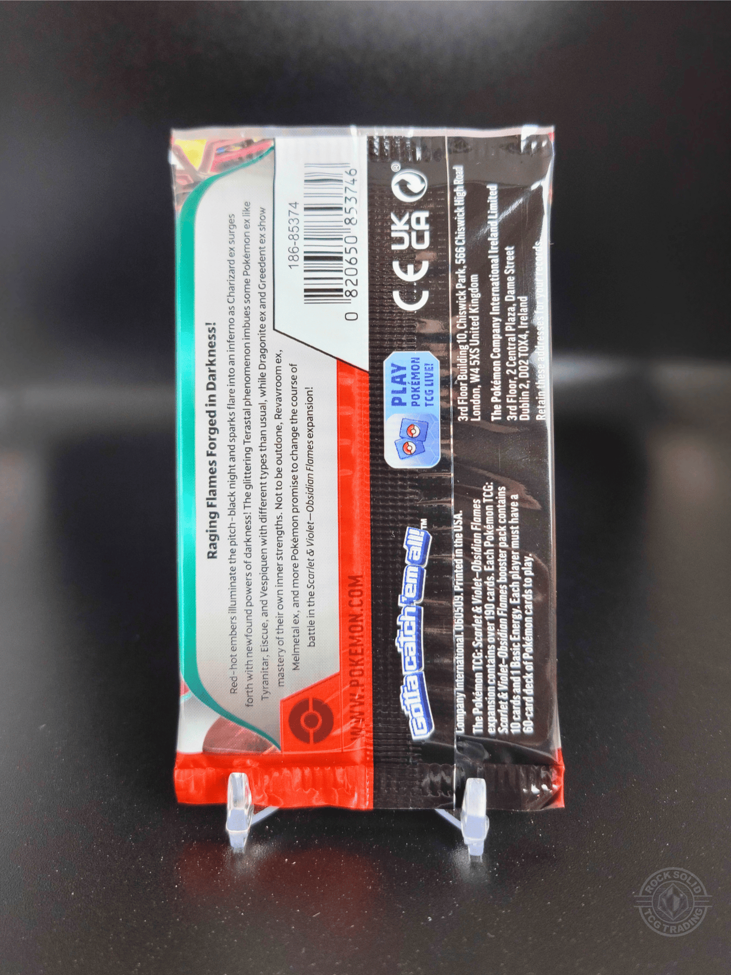 Pokemon Obsidian Flames Booster Pack Booster Pack sold by Rock Solid TCG Trading LLC