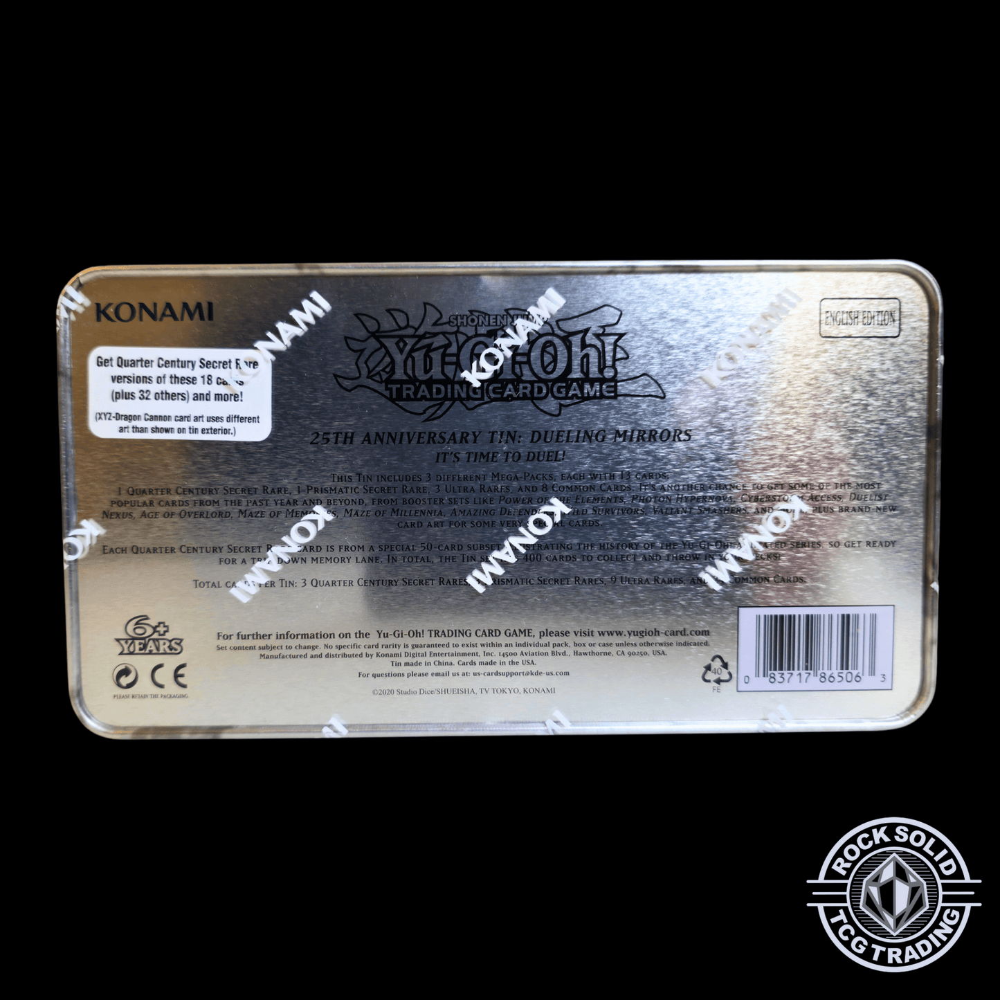 Konami: 25th Anniversary Tin: Dueling Mirrors Tin | sold by Rock Solid TCG Trading
