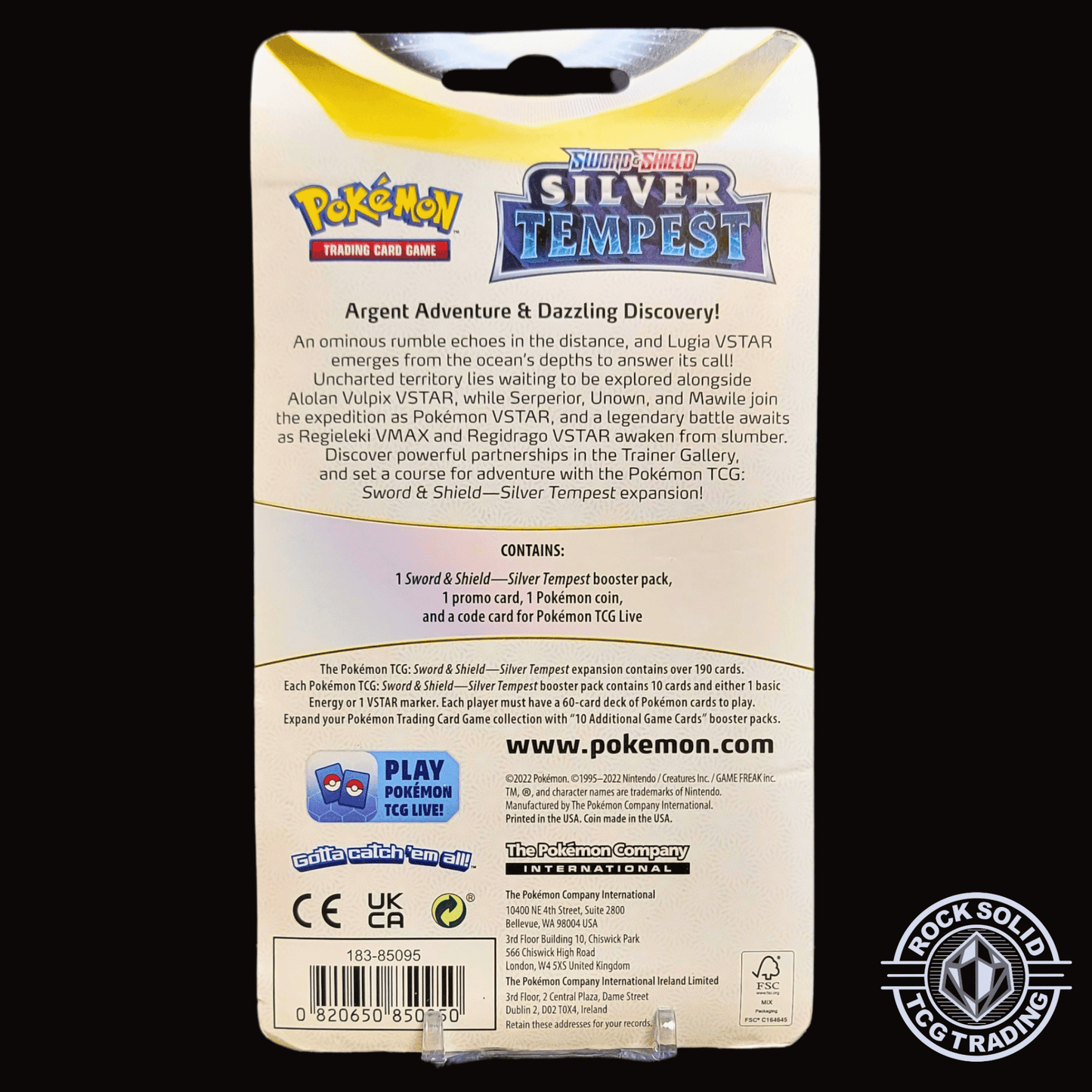 Pokemon: Silver Tempest Checklane Blister Blister Pack | sold by Rock Solid TCG Trading