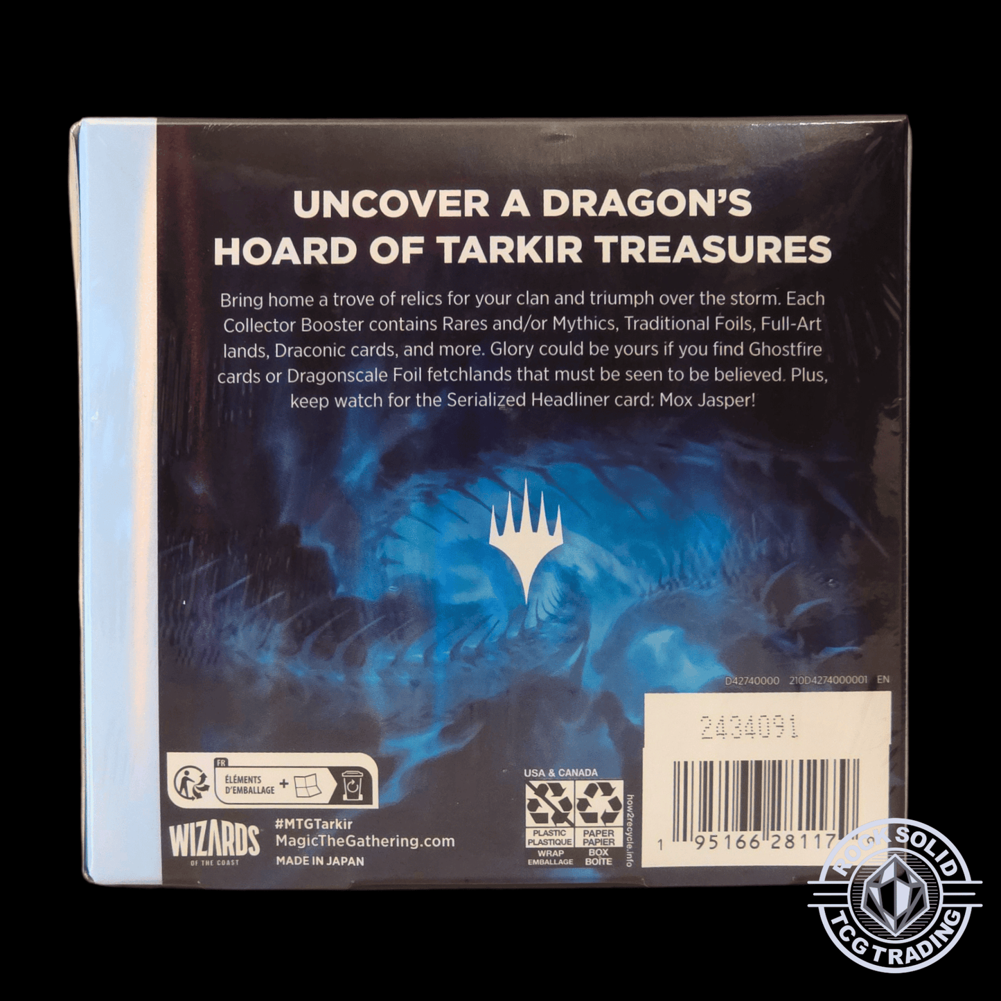 MTG: Tarkir Dragonstorm - Collector Booster Display collector booster | rear of box