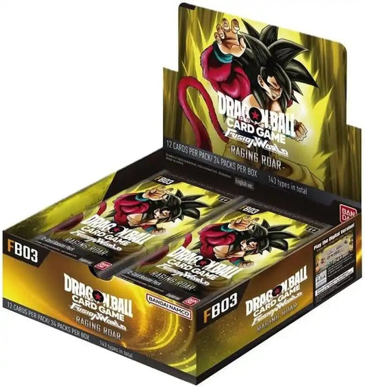 Bandai: Dragon Ball Super: Fusion World - Raging Roar - FB03 Booster Box | sold by Rock Solid TCG Trading1