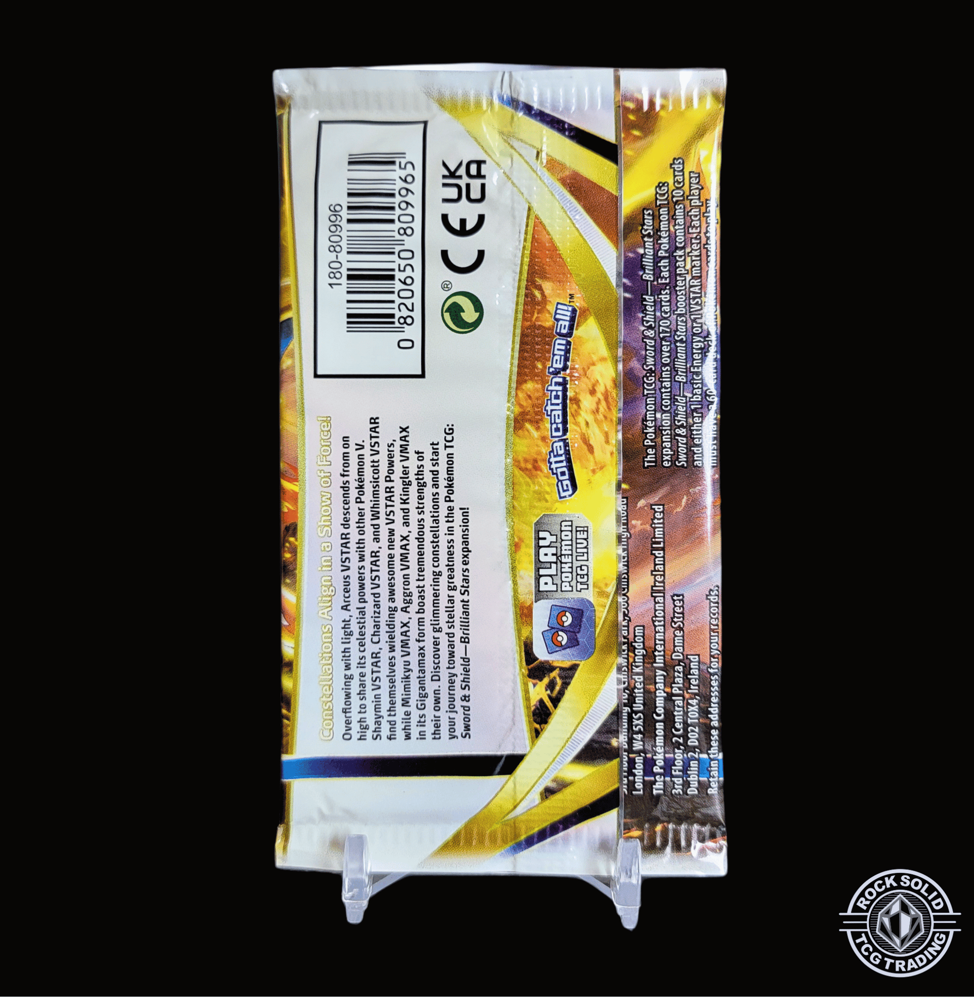 Pokemon Brilliant Stars Booster Pack Booster Pack sold by Rock Solid TCG Trading LLC