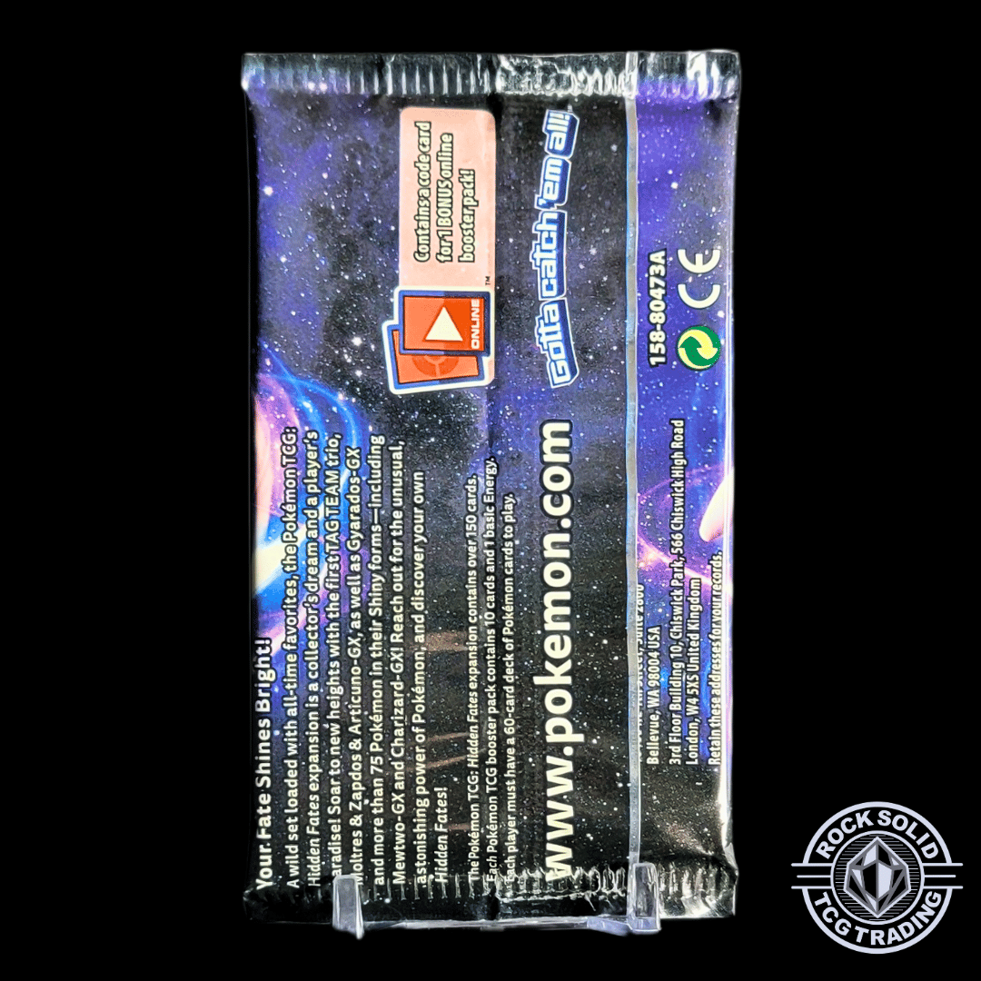 Pokemon Hidden Fates Booster Pack Booster Pack sold by Rock Solid TCG Trading LLC