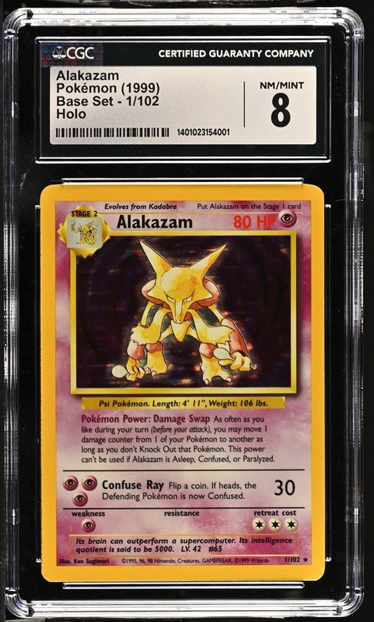 Pokemon: Alakazam Pokémon 1999 English Base Set - Unlimited 1/102 Holo Rare Graded Pokemon | sold by Rock Solid TCG Trading1
