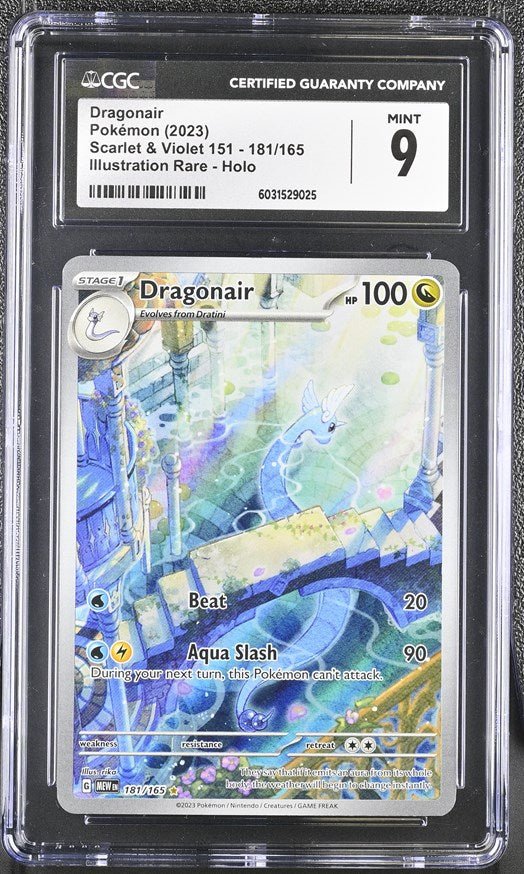 Pokemon: Dragonair Illustration Rare 181/165 – Scarlet & Violet 151 (CGC 9) Graded Pokemon | sold by Rock Solid TCG Trading1