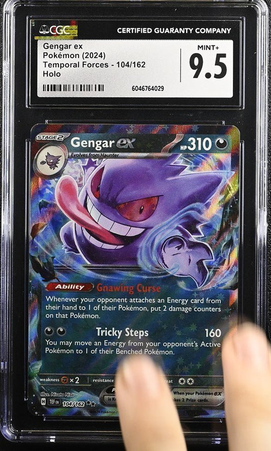 Pokemon: Gengar ex 104/162 – Temporal Forces Pokémon Card (CGC 9.5 Mint+) Graded Pokemon | sold by Rock Solid TCG Trading1