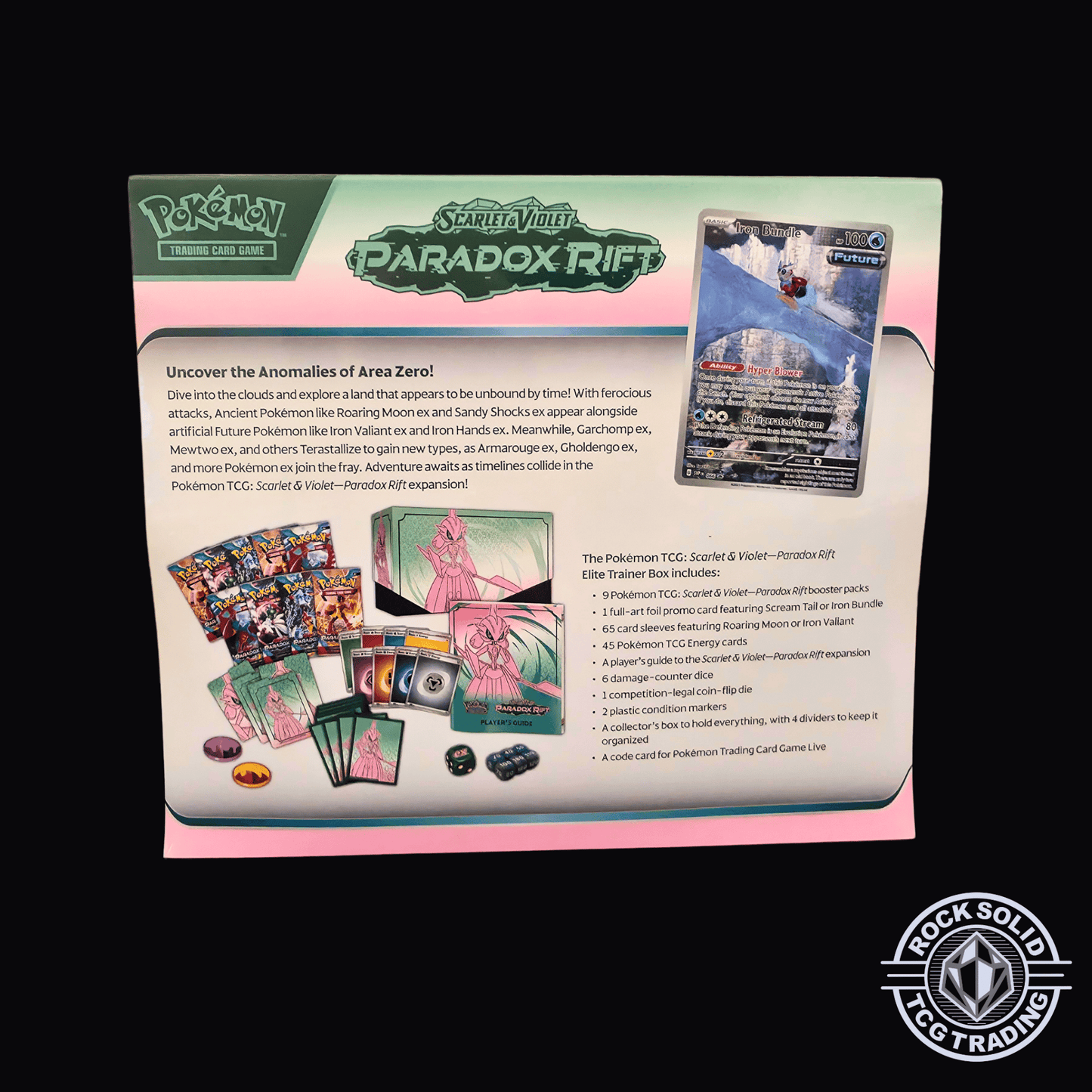 Pokemon: Paradox Rift Elite Trainer Box ( Iron Valiant ) Elite Trainer Box (ETB) | sold by Rock Solid TCG Trading