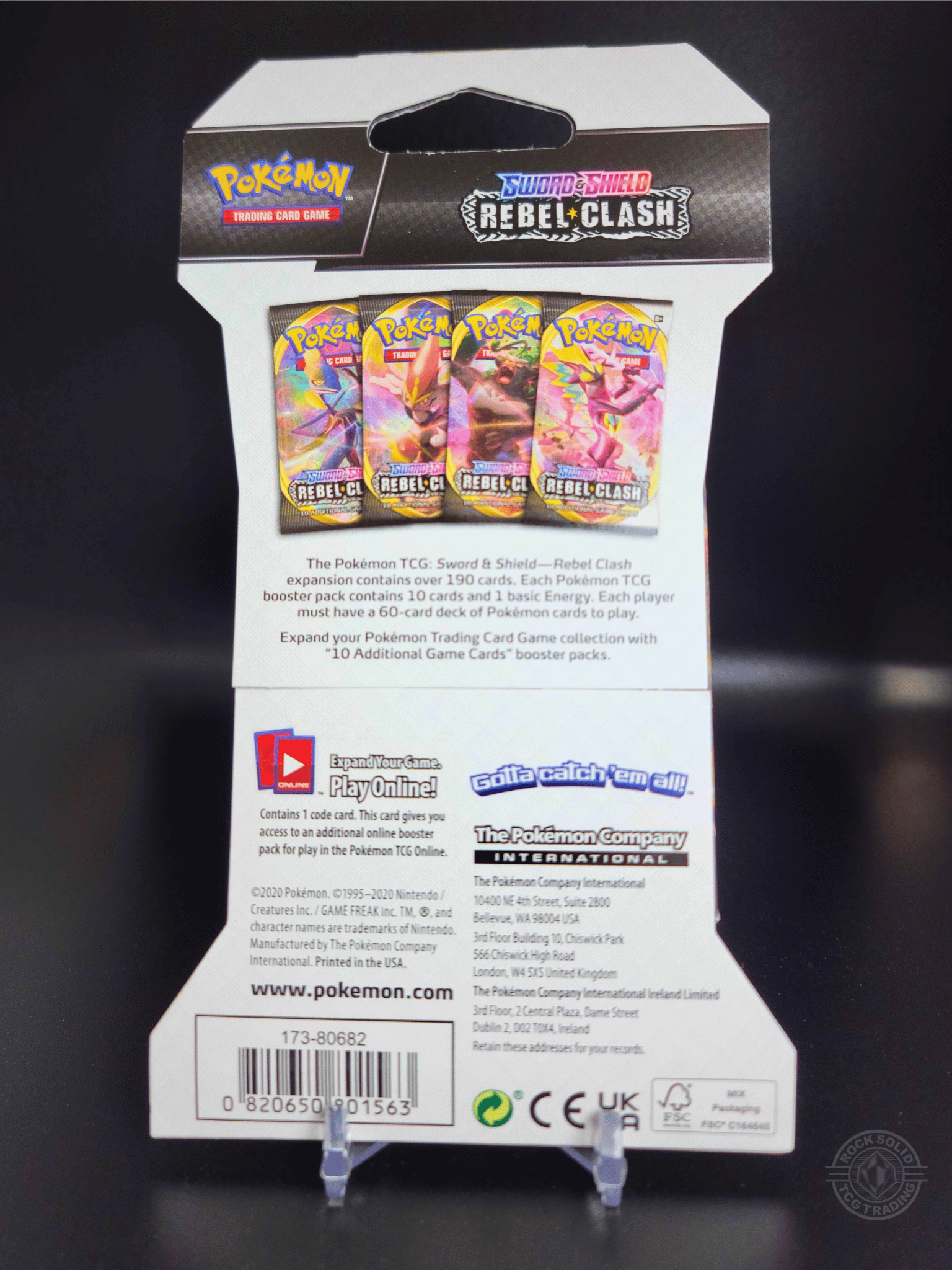Pokemon: Rebel Clash Sleeved Booster Pack Booster Pack | sold by Rock Solid TCG Trading