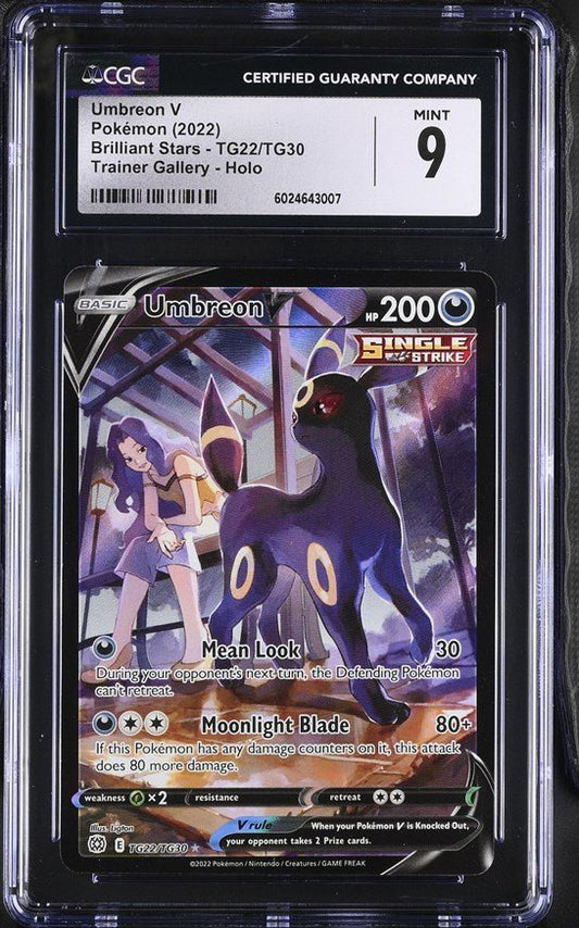 Pokemon: Umbreon V TG22/TG30 - CGC 9 – Trainer Gallery Holo Graded Pokemon | sold by Rock Solid TCG Trading1